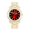 DX - RED - GOLD, variant on Bling-ed Out Ultimate Hip Hop Royalty Mens Watch w/Easy Reader Roman Numeral or Iced Out Diamond Time Indicators - Bright Colored Dials - L0504 (L0504 RW Gold)