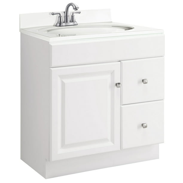 Drawer Bathroom Vanity Cabinet, 30 Inch Bathroom Vanity White With Drawers