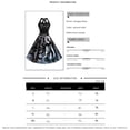 thumbnail image 4 of Arvbitana Womens Halloween Midi Dress Costume Sleeveless Spider Web Pumpkin Ghost Print Halter Party Dress for Themed Party, 4 of 4