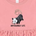 thumbnail image 4 of Inktastic Impossumbly Cute Possum Pun Girls Baby Dress, 4 of 5