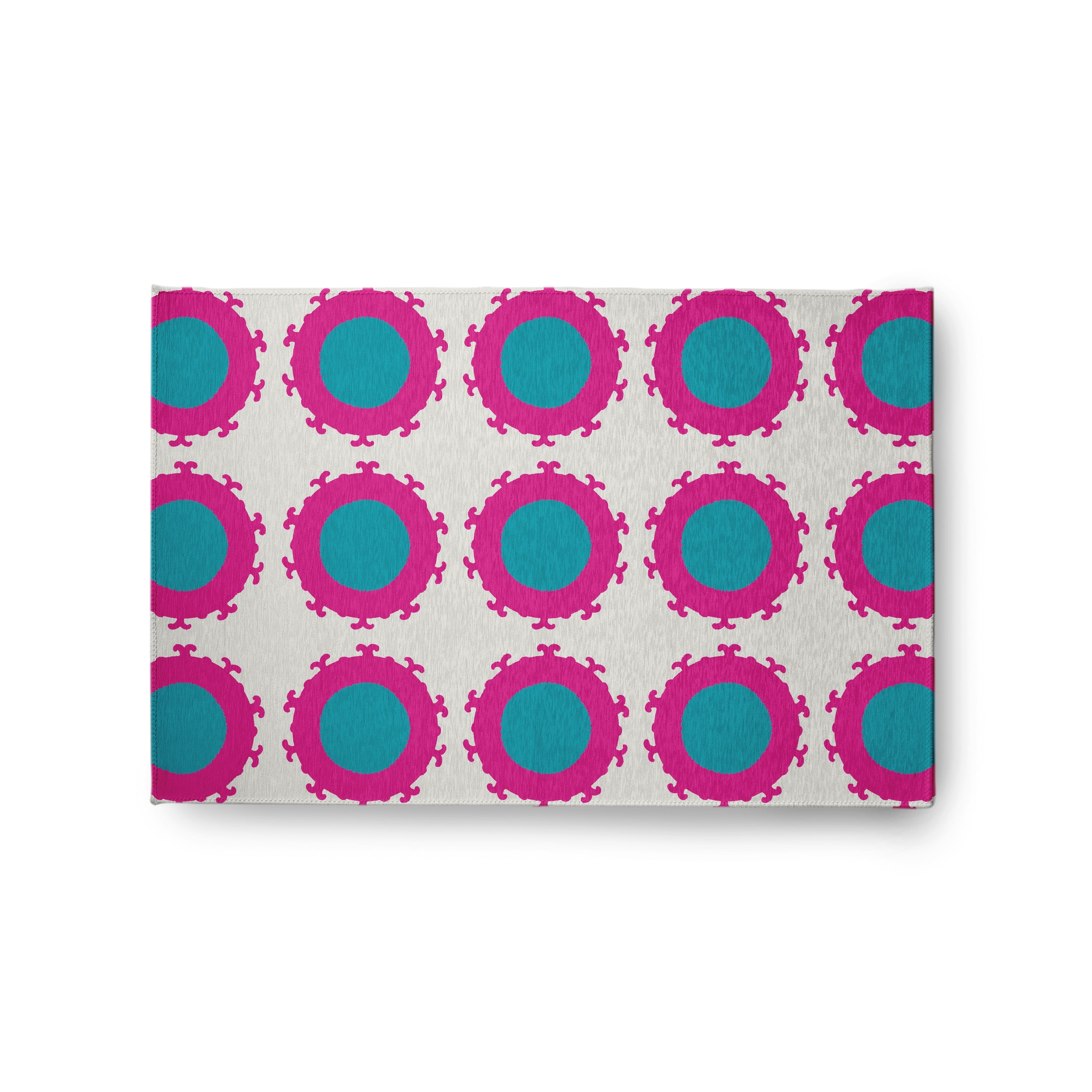 Simply Daisy 2' x 3' Orchid Pan Bubbles Spring Chenille Rug