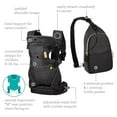 thumbnail image 4 of The  Flip 4-in-1 Convertible Baby Carrier & Crossbody Diaper Bag - Grow-with-Me Carrier with Attachable Crossbody Diaper Bag, Black and Gold, 2-Piece Set, 4 of 12