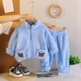 thumbnail image 2 of CAIVO Boys Cozy Thermal Outfit Sets Long Sleeve Two Piece Outfit Sets Tops Pants Kids Winter Outfit Sets Soft Wear Toddler Children 2-3 Years, 2 of 3