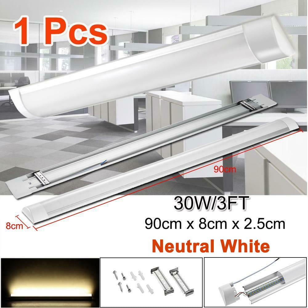 Premium LED Batten Linear Tube Light 30W Ceiling Garage Workshop Lamp 3FT 90cm 