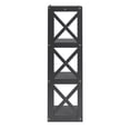 thumbnail image 4 of Weston Home Rebecca Wood 3-Shelf Corner Bookcase, Black, 4 of 6