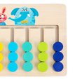 thumbnail image 3 of Juguetes De Aprendizaje Montessori Deslice el color y la forma que combinan con los juguetes de madera educativos tempranos para niños (9 colores), 3 of 8