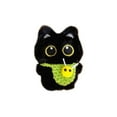 thumbnail image 2 of Adorable Cartoon Cat Family Plush Pendant Keychain, Soft Squeaking Toy for Bags Purses Car Keys, Big-Eyed White Fur Design, Cute Pet Lover Gift, Easy to Carry, I, 1pc, 2 of 6