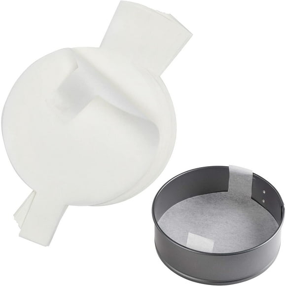 8-Inch Parchment Paper Rounds with Lift Tabs, 100 Sheets Nonstick Cake Pan Baking Liners