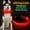 Red, variant on Led Lighted Up Dog Collar Flashing 100% Waterproof USB Rechargeable Pet Dog Safety Collar Glow in The Dark Light-up Neck Loop RED(13.38IN-16.14IN)