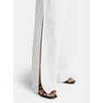 thumbnail image 4 of Time and Tru Women's Cotton Coverup Pants with Side Slits, Sizes XS-XL, 4 of 5