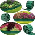 thumbnail image 5 of Flexible Lawn Edging 9m x 20cm, Wavy Plastic Grass Border, Root Barrier, Green - Compatible with Most Brands, 5 of 5