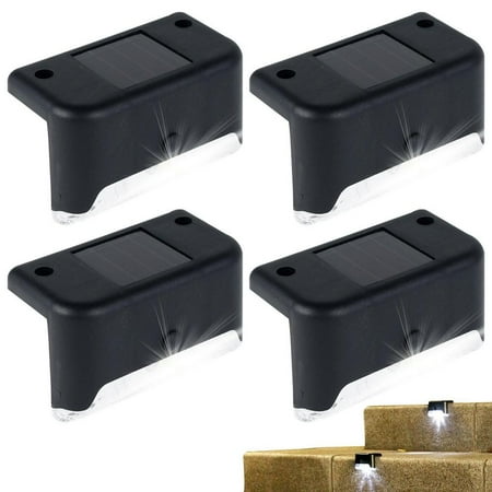 

Laideyi Solar Lights For Fence 4pcs Led Solar Lamp Path Staircase Waterproof LED Outdoor Solar Lights Stair Outdoor Light Solar Deck Lights Solar Powered Outdoor Lights bearable