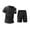 Gray, variant on Men's Workout Set Gym Shorts Shirt Athletic Set Gym Clothing Quickly Dry Men Suits High Stretch Training Cycling Running Set