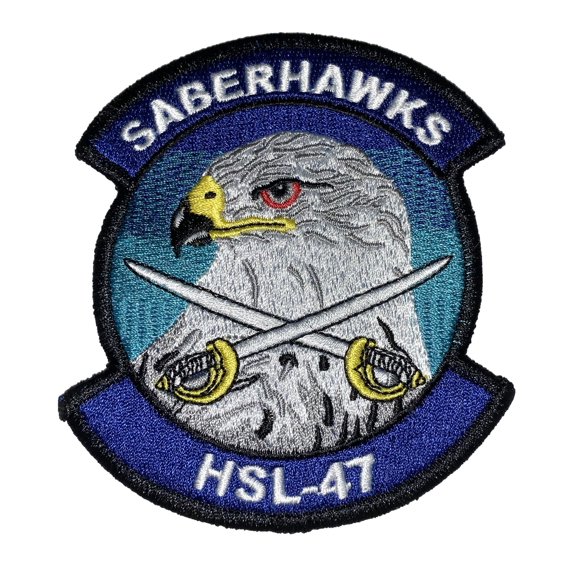 HSL-47 Saberhawks Squadron Patch –Sew On