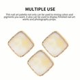 thumbnail image 4 of Resina Nail Art Plate Palette Ágata Textura Smooth Square Makeup Palette Multifuncional Portable Golden Edge Nail Art Display Holder Para Mujeres Pintura Artesanía Moyic CE003184-01, 4 of 7