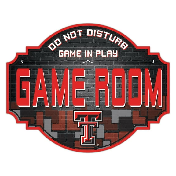 Texas Tech Red Raiders 12'' Game Room Tavern Sign
