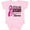 AD-Pink, variant on Inktastic Breast Cancer Awareness Nobody Fights Alone Pink Ribbon Boys or Girls Baby Bodysuit