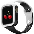 thumbnail image 1 of Compatible con Apple Watch Band con estuche de 42/44/45 mm, lindas y delgadas bandas de repuesto deportivas suaves de colores mezclados con cubierta protectora de parachoques para iWatch Series SE 6 5 4 3 2 1 ER, 1 of 6