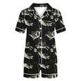 thumbnail image 5 of Tnhcen Cotton Print Pajamas For Women 2 Piece Button-Down Soft Short Sleeve Summer Sleepwear Home Clothes, 5 of 6