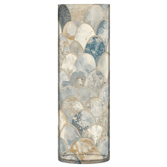 Clear Flower Vase Centerpieces Plastic Cylindrical Vases Home Wedding Decor 4"x12" Marble Fish Scale