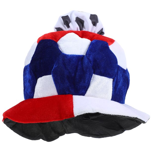 KAKOWELY Sombrero de animadora de fútbol, accesorio de disfraz, divertido sombrero con temática de fútbol (Francia)