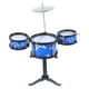thumbnail image 5 of 1 juego de batería para niños, juguete, simulación, instrumento de percusión, batería para niños, azul, 5 of 6