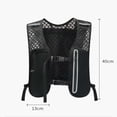 thumbnail image 3 of VeFlora Women's Lightweight Running Hydration Vest, Adjustable Breathable Water Bottle Vest with Phone Pocket, Reflective Safety Vest for Hiking, Jogging, Cycling, Outdoor Activities(Blue1/One Size), 3 of 9