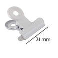 thumbnail image 3 of JAM Paper Bulldog Clips, Medium, 31mm, White, 15/Pack, 3 of 4