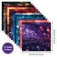 thumbnail image 6 of Scrapbooking Cardstock Decorative Paper, 24 Sheets 6 x 6 Inch Single Side Decopage Scrapbook Paper for Card Making Journaling Planner Origami Decopage Craft Paper Material Supplies, 6 of 6