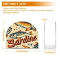 thumbnail image 4 of Yayeee Napkin Holder for Table Kitchen Paper Tissue Organization, Beige Sardines Pattern, 4 of 8