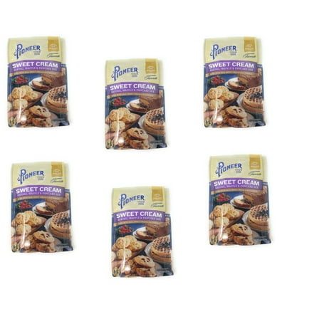 Pioneer Sweet Cream Waffle & Pancake Mix 6oz - pack of 6