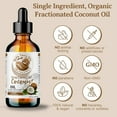 thumbnail image 3 of Fractionated Coconut Oil 100% Pure Skin Hair Massage Moisturizer Carrier Oil, 3 of 8