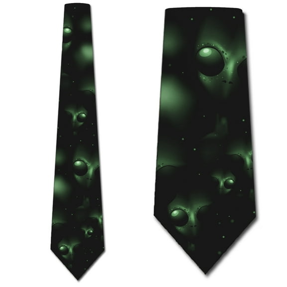 Space Ties Mens Outer Space Alien Necktie by Three Rooker