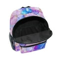thumbnail image 6 of FORMRS School Backpack with Front Zippered Pocket 12" Student Travel Daypack, Pastel Pink Marble Pattern, 6 of 6