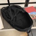 thumbnail image 3 of mochila retra Bolso casual unisex de lona de gran capacidad para mujeres y hombres al aire libre (negro), 3 of 9