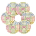 thumbnail image 2 of Cute Bows and Plaid Coasters with Holder for Coffee Table 6 Pcs Drink Coaster Sets Absorbent for Home Decor 4 inch, 2 of 7