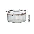 thumbnail image 3 of Ganfancp Papelera Doméstica Papelera de Plástico Transparente de Calidad Cocina con Tapa Tapa de Muelle Papelera de Mesa Estéticamente Agradable Ofertas Del Día 1* Papelera de Sobremesa, 3 of 6
