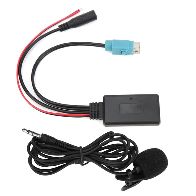 Cable Aux 5.0, Adaptador de Audio DC12V Portátil Duradero Confiable Con Reemplazo de Micrófono para KCE-236B CDA-9852/E CDE-9887/R PARA AUTOMÓVIL