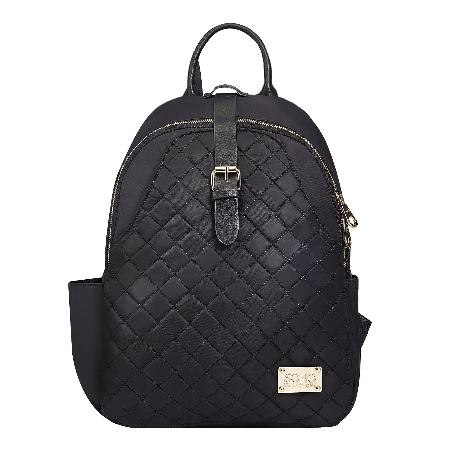 SoHo Backpack Diaper Bag, Helena Vegan Leather, Black, 3 Piece Set ...