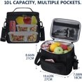 thumbnail image 6 of Gloppie Lunch Bags for Adults Men Women Insulated  Lunch Box Bag Lunch Cooler Bag Reusable Lunchbag, Black, 6 of 7
