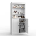 thumbnail image 5 of 100% Solid Wood 32" Bathroom Cabinet with Solid Doors and Adjustable Shelves, 5 of 6
