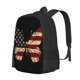 thumbnail image 1 of Disketp Patriotic USA Butterfly Art Mochila Minimalista de Gran Capacidad, Mochila de Viaje para Escuela, Trabajo o Uso Diario, 1 of 6