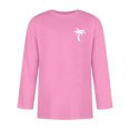 thumbnail image 3 of Mens T -Shirts Male 3/4 Sleeve Comfortable Crewneck Graduated Color Fit Tee Mens Shirts Pink M, 3 of 4