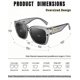 thumbnail image 3 of Gafas de Sol Polarizadas UV400 Tipo Envolvente KANASTAL para Mujer/Hombre, 3 of 6