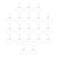 thumbnail image 3 of 20x Oval Scarf Shawl Tie Holder Devices Multi Use Space Saving Portable Display Clear 13cm, 3 of 9