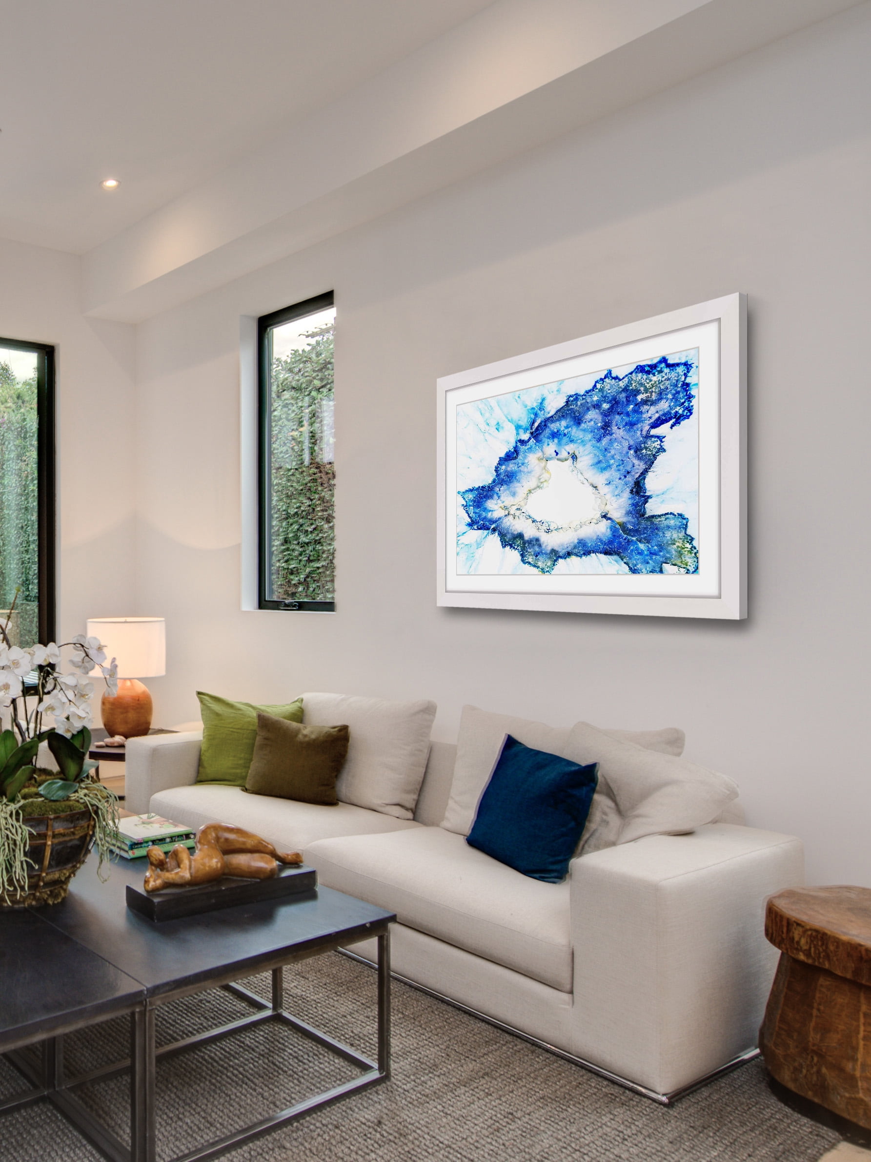 "Azure" Framed Painting Print