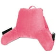 thumbnail image 3 of Clara Clark Bed Rest Reading Pillow with Arms and Pockets, for Kids Teens & Adults - Premium Shredded Memory Foam TV Pillow, Medium, Light Pink, 3 of 7