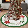 thumbnail image 2 of LanSuare Christmas Tree Skirt Rug, 23.62x23.62 Inches Round Washable Soft Non Slip Rug, Floor Mat for Christmas Eve, Patio, Kitchen, Outdoor, Living Room, 2 of 7
