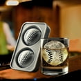 thumbnail image 5 of Baseball Ice 3D Sphere Shaped Tray Round Whiskey Ice Cubes Novelty Baseball Stuff For Men Ice Maker Cube For Freezer Easy To Fill & Release, 5 of 6