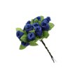 thumbnail image 1 of Bearachild Flores artificiales Rosa Mini ramo hogar boda regalo falso año nuevo fiesta decoración arreglo suministros Kits de decoración para fiestas Azul oscuro, 1 of 6